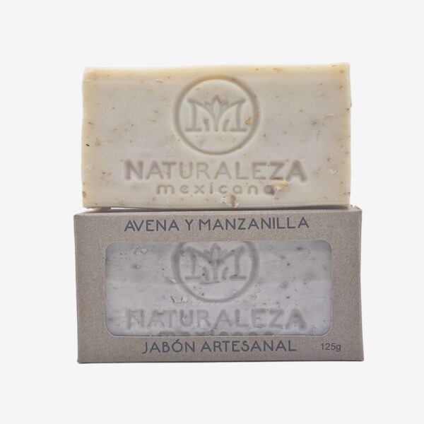 JABÓN SÓLIDO AVENA Y MANZANILLA 125GR